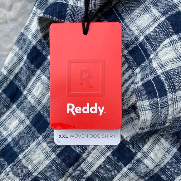 Reddy Dog Reddy Navy White Plaid Woven Dog Shirt Poshmark